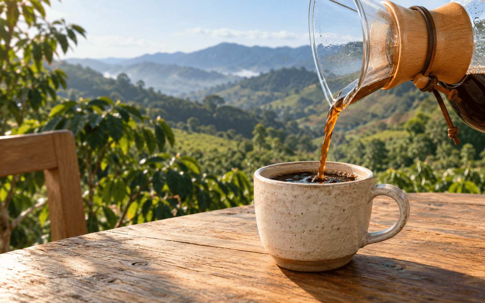 Caramelo: uma cena da experiência Bispo Coffees